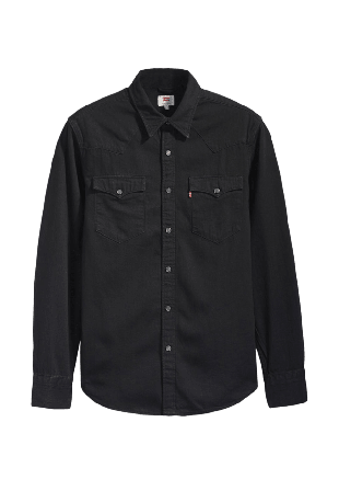 Levi's Barstow Western-skjorta Skjortor Herr Svart S