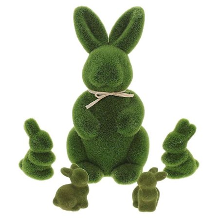 5 st Söta Konstgjorda Kaninfigurer För Påsk Trädgårdsdekoration Kanin Prydnader Kanin Uteplats Prydnad För Uteplats Gräsmatta Och Hemdekorationer[HK]