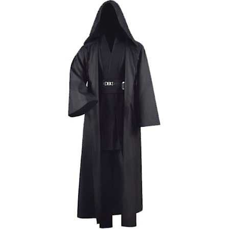 Vuxen Tunika Kostym För Jedi Outfit Skywalker Halloween Cosplay Kostym Huvrock Kappa Full Set Uniform Tre versioner