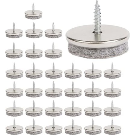 32 st möbelfiltkuddar - en 22 mm diameter filtkudde för