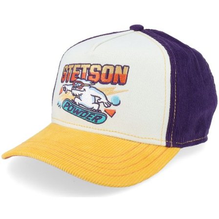 Stetson - Beige adjustable Keps - Kids Powder Sand/Purple/Yellow A-Frame Adjustable @ Hatstore