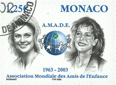 Monaco - AMADE 2003 - Stemplet frimærke