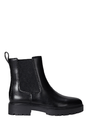 Lauren Ralph Allyson Burnished Leather Bootie Kängor & boots Dam Svart 40