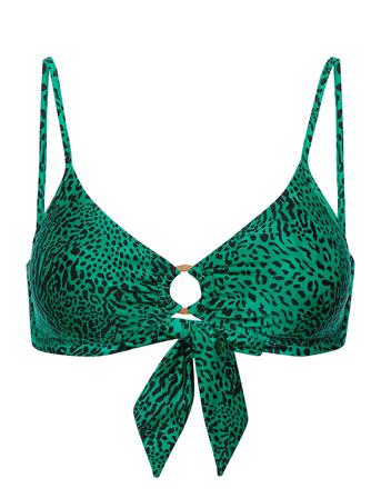 Wild S Ring Front Bralette Green Seafolly