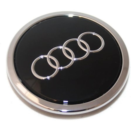 60MM Original Audi navkapsel, sæt med 1, til alufælge, b{ee]
