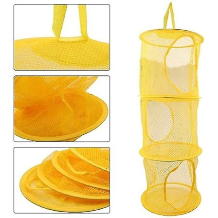 3-pak hengende nettlagring kurv liten lekeboks plassbesparende