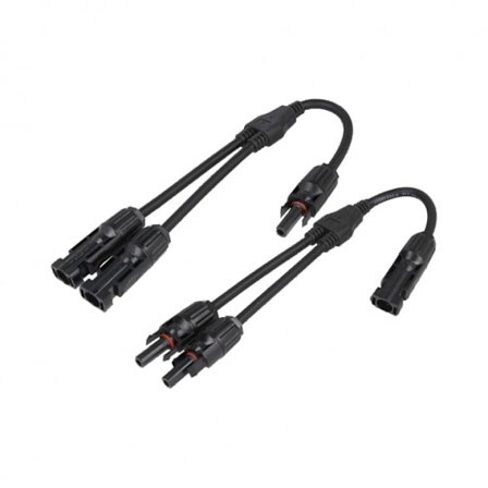 Solcelleforbindelse MC4, Y-adapter 2 til 1