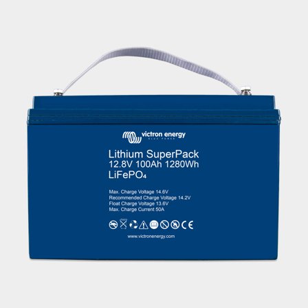 Fritidsbatteri / förbrukningsbatteri Victron SuperPack, litium, 12 V, 100 Ah