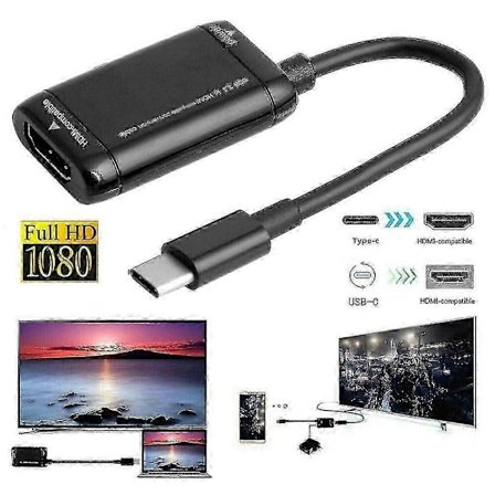 USB-C Typ C MHL till HDMI Videokabel Adapter För Telefon Surfplatta Pad Boris