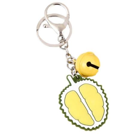 Koreansk version af den kreative søde personlighed nøgle vedhæng tegneserie nøglering taske tilbehør mænd og kvinder bil nøglering (durian),