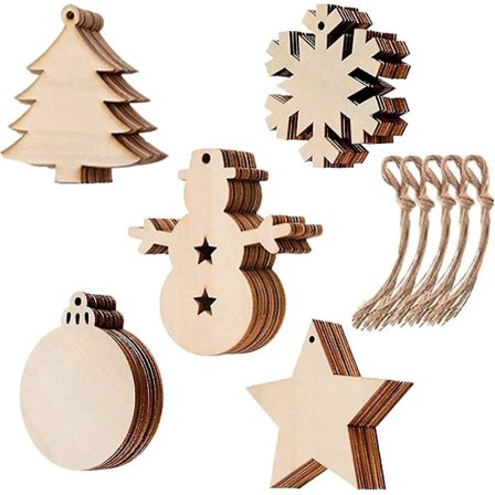 50 stk Julepynt DIY Trebiter