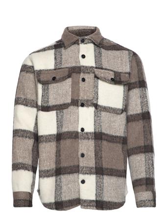 Jprbluknox Check Overshirt L/S Cpo Brown Jack & J S