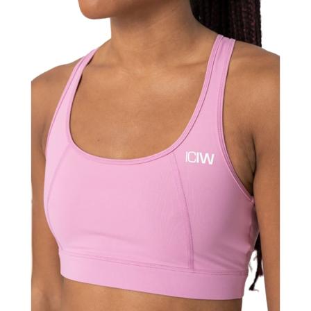 ICANIWILL Classic Sports Bra Women undergarment Pink L