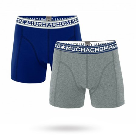 Muchachomalo: Basic Grey/Navy - 2-pack Boxershorts - Vuxen: Sexy klær til ham