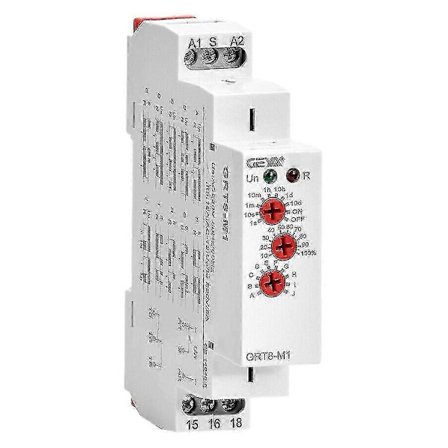 Geya Grt8-m1 On Off Tidsforsinkelsesrelæ 16a Ac/dc12v-240v Multifunktion Din Skinne Automatisk Timerrelæ [DB]