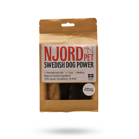 Njord Pet Nötrulle Medium 3-pack - Matskål, hundgodis & tuggisar