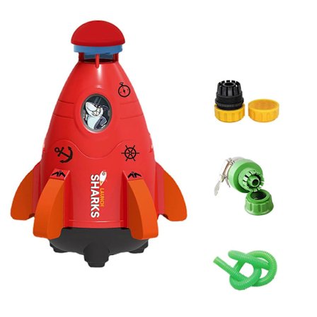 Helt Ny Sommerleke Utendørs Hage Rakett Sprinkler, Vann Sprøyter Leke for Barn 3 År og Eldre