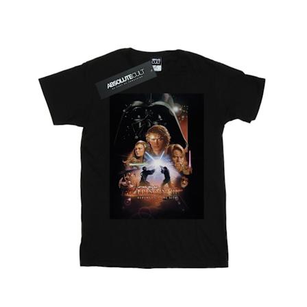Star Wars Girls Episode III Film Affisch Bomull T-shirt 12-13 år Black 12-13 Years