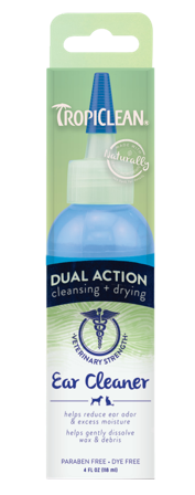 TropiClean - Dual Astion ørerens 118 ml - Hund - Hundepleie & kosttilskudd - Ørepleie for hund - ZOO.no