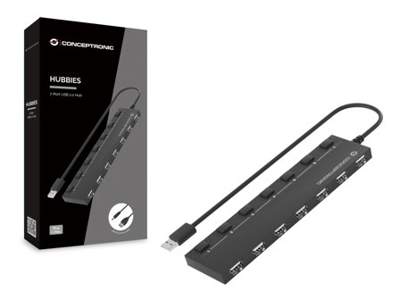 CONCEPTRONIC Hubbies 7-Port Usb 2.0 Hub