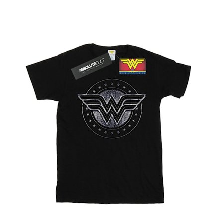 DC Comics Pojkar Wonder Woman Star Shield T-shirt 5-6 år Svart