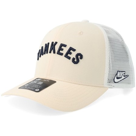 Nike MLB - Beis trucker Gorra - New York Yankees Dri-fit Rise Natural/White/White Trucker @ Hatstore