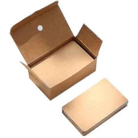 Kraftpappkort, 100 stk Blanke Kort Melding Kort Håndverk Papp Ordkort--