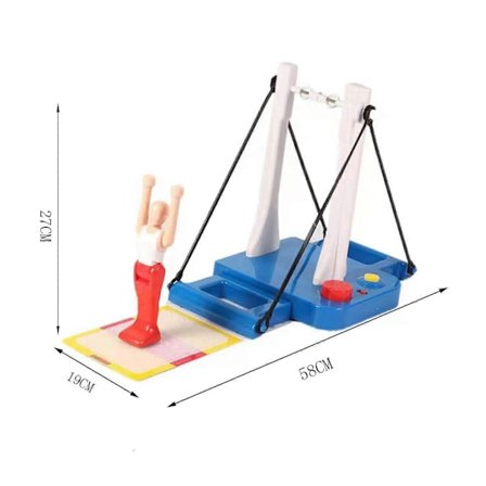 Gymnastik Horisontell Stång Liten Leksak Flip Gymnastikmaskin Spel Barnens Skrivbordsleksaker Semesterprydnader