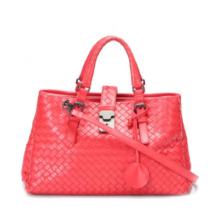 Bottega Veneta Vintage, Pre-owned Intrecciato Bag Rood, Dames, Maat:ONE Size,leer