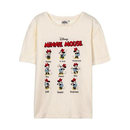 Barn T-shirt med kortärm Minnie Mouse Beige