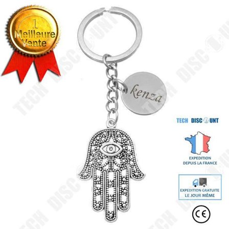 Avainpidike - TD - Fatiman käsi - Hopea - Personoitu kaiverrus - Naisten koru