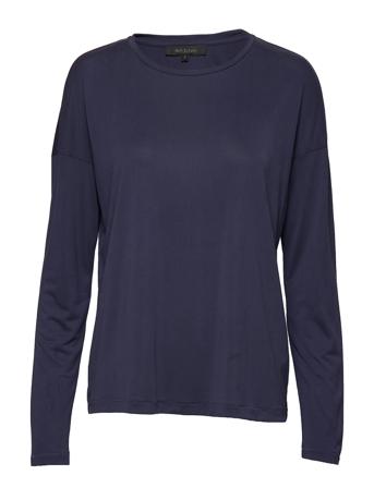 Ella Ls Loose Blouse Blue Soft Rebels