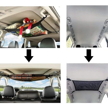 Tagnet til bil - Net til opbevaring af småting - Universal tagnet til bilens interiør til de fleste køretøjstyper