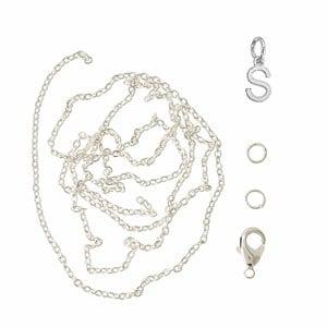 Me & My Box Silver S Pendant Set One Size - Stationery - One size - Silver
