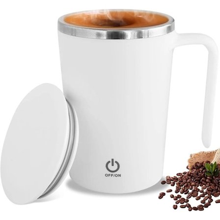 Kitchen Electric Mixing Cup Stirring Coffee Cup Automatic Mixing Mugs Cup Lazy Rotating Magnetic Water Cup Self Stirring Mug