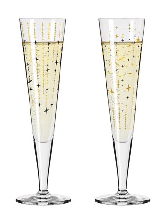Ritzenhoff Goldnacht Champagneglas 2-Pack - Nude - 20.5 CL