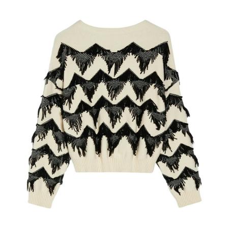 Pennyblack Round-neck Strik Hvid, Dame Striktrøjer
