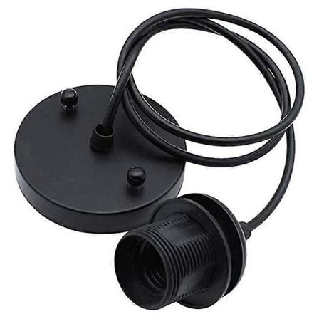 E27 pendellampeholder, retro industriell lysarmatur med kabel og E27 pendellampe for pendellampe DIY lystilbehør