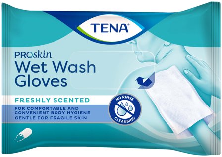 Tena Wet Wash Glove 8 stk