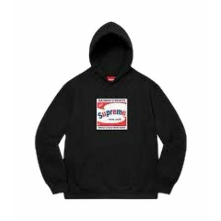 Supreme, Hoodies Zwart, Heren, Maat:M