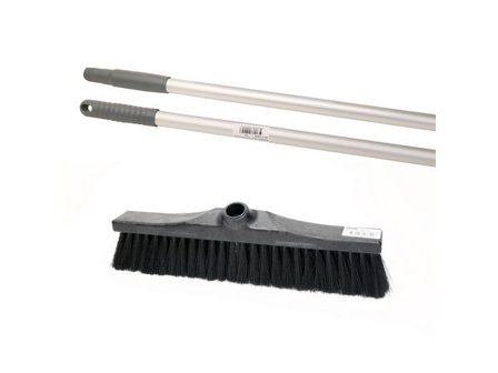 Hygienteknik Sopborste med skaft 150cm grå - Lyreco - Städ och hygien > Borstar och levanger > Sopborstar