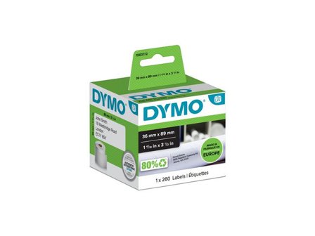 DYMO Etikett LW 89x36mm 260/fp - Lyreco - Kontorsmaskiner - Etikettskrivare och etiketter - Etiketter - Dymo