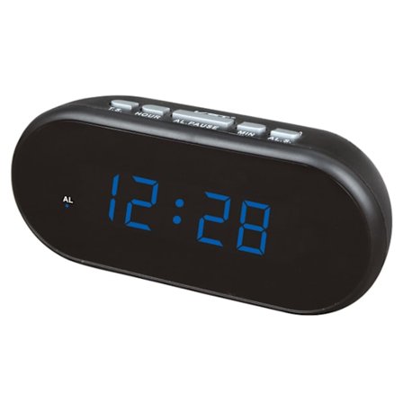 Radio Vækkeur LED Digitalt Vægur Digitalt Ur Radio Plastik Vækkeur Vækkeur LED Digitalt Bordur