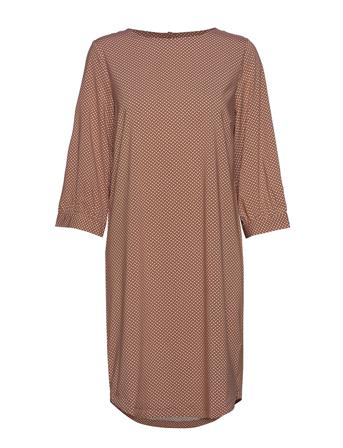 Hailey 3/4 Dress Printed Brown Soft Rebels