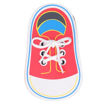 Lær at binde snørebånd Legetøj Tidlig Udvikling Undervisning Uafhængighed Glat Snørebåndstrådning Undervisningslegetøj til Børn Snørebånd og 