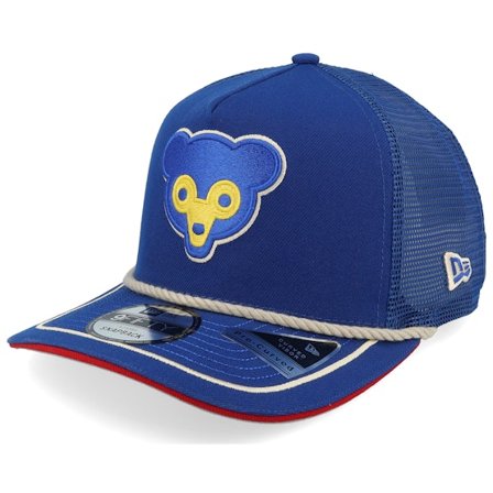 New Era - MLB Blau trucker Cap - Chicago Cubs Vintage Team Rope 9FIFTY Royal A-frame Trucker @ Hatstore