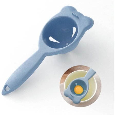 Æggeblomme- og hvideadskiller, Æggehvide- og æggeblommeadskiller, Æggeekstraktionsværktøj til køkken og bagning Blå