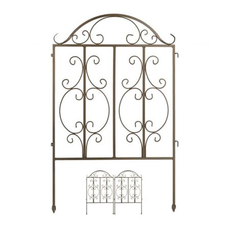 Havehegn med 3 paneler