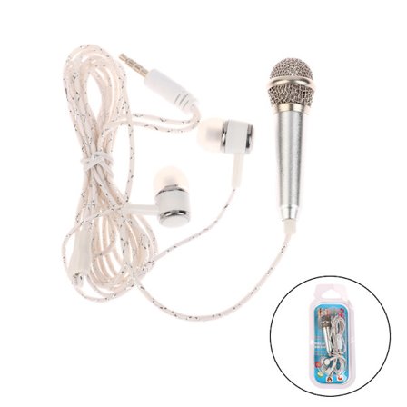 3,5 mm:n karaoke-mikrofoni, ministereokuuloke-in-ear-kuuloke