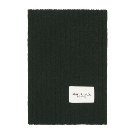 Marc O'Polo, Knitted scarf with a ribbed texture Zielony, Kobieta, Rozmiar: ONE Size